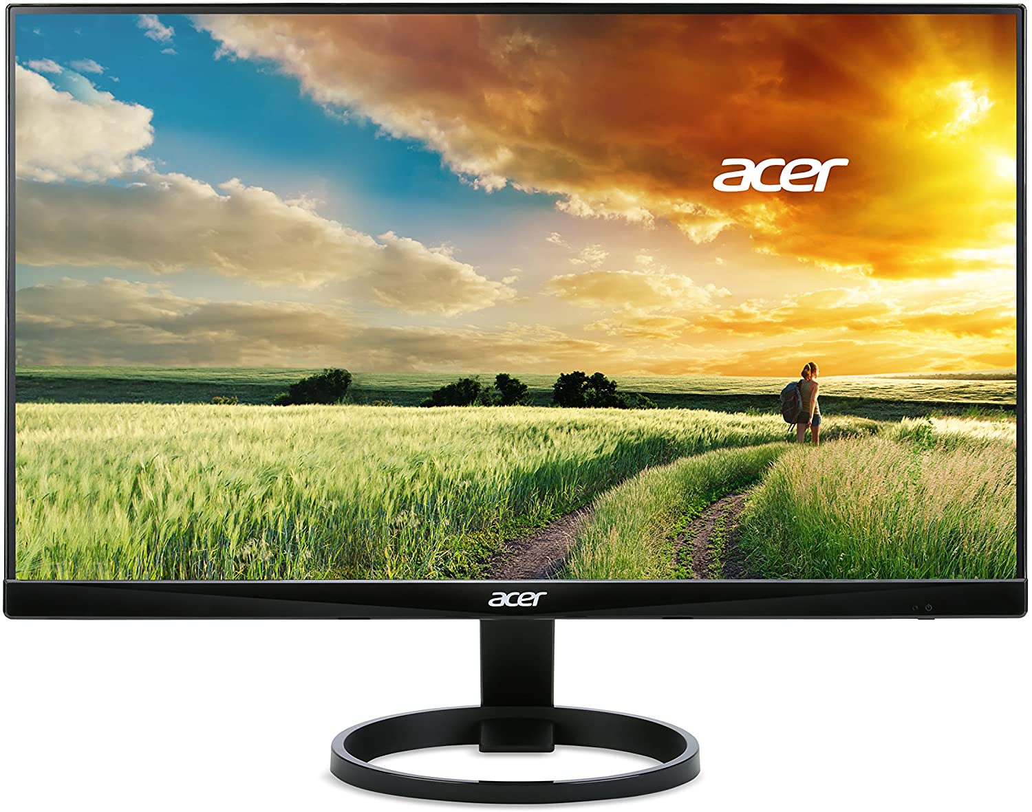 Acer R240HY bidx 23.8-Inch IPS HDMI DVI VGA (1920 x 1080) Widescreen Monitor, Black