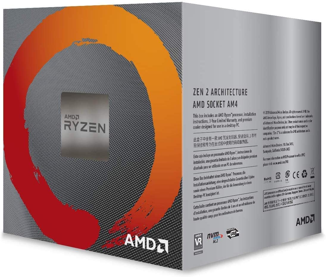 AMD Ryzen 5 3600X 6-Core, 12-Thread Unlocked Desktop Processor with Wraith Spire Cooler