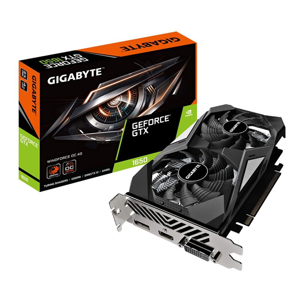 GIGABYTE GV-N1656WF2OC-4GD Graphics Card with Integrated 4GB GDDR6 128-bit Memory